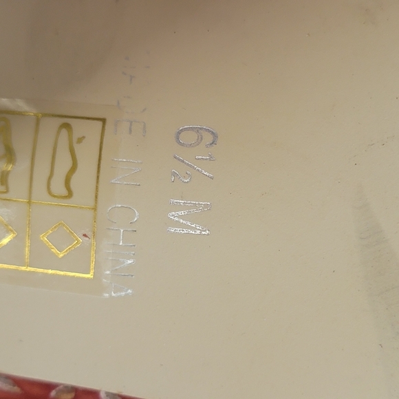 Rust & Gold Strappy Block Heels Size 6.5 - Picture 6 of 6